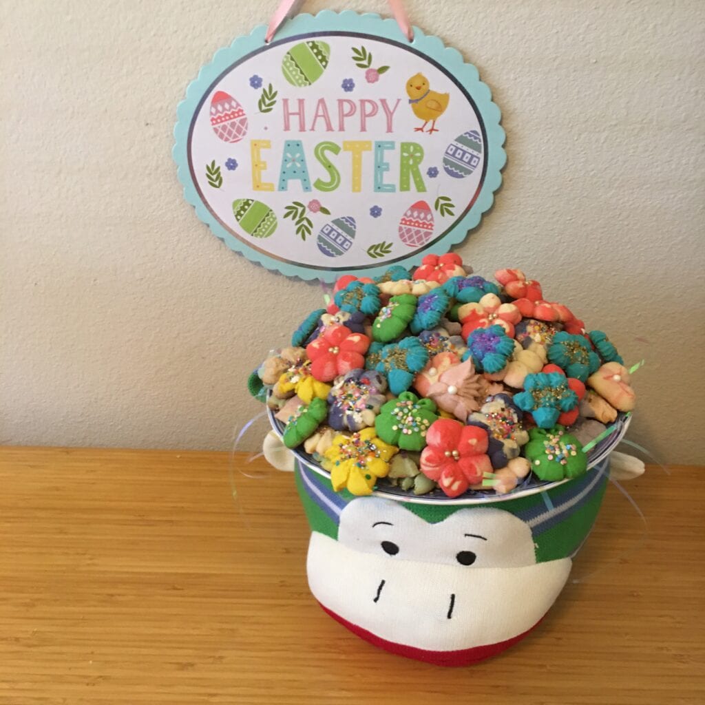 A bowl of cereal is sitting on the table.