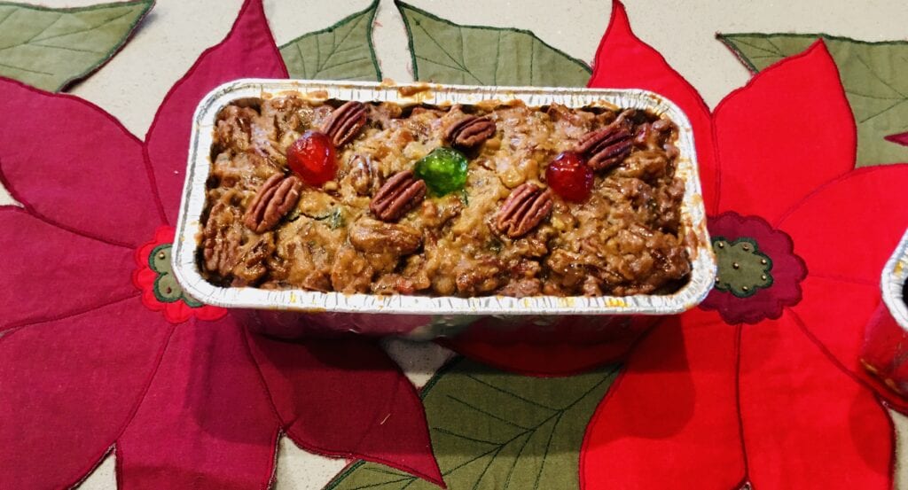 A casserole dish with some food in it