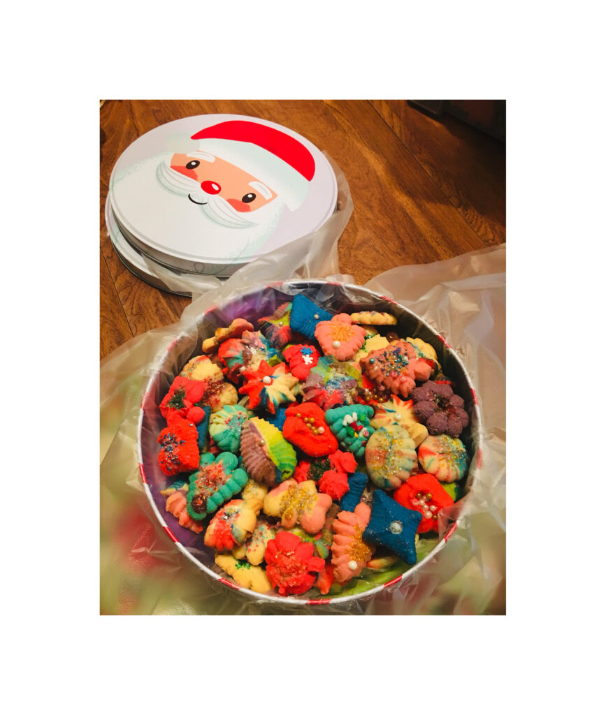 A bowl of candy sitting on top of a table.