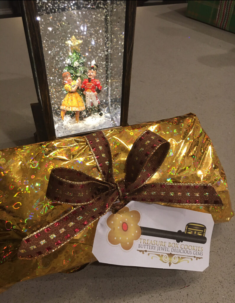 A key to the past is wrapped in gold paper.